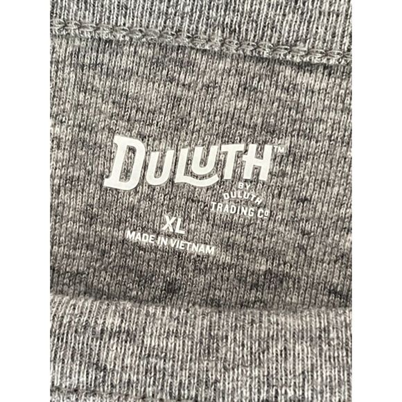 Duluth Basic Heathered Gray 100% Cotton crewneck T-Shirt Size XL E60 - Picture 4 of 7
